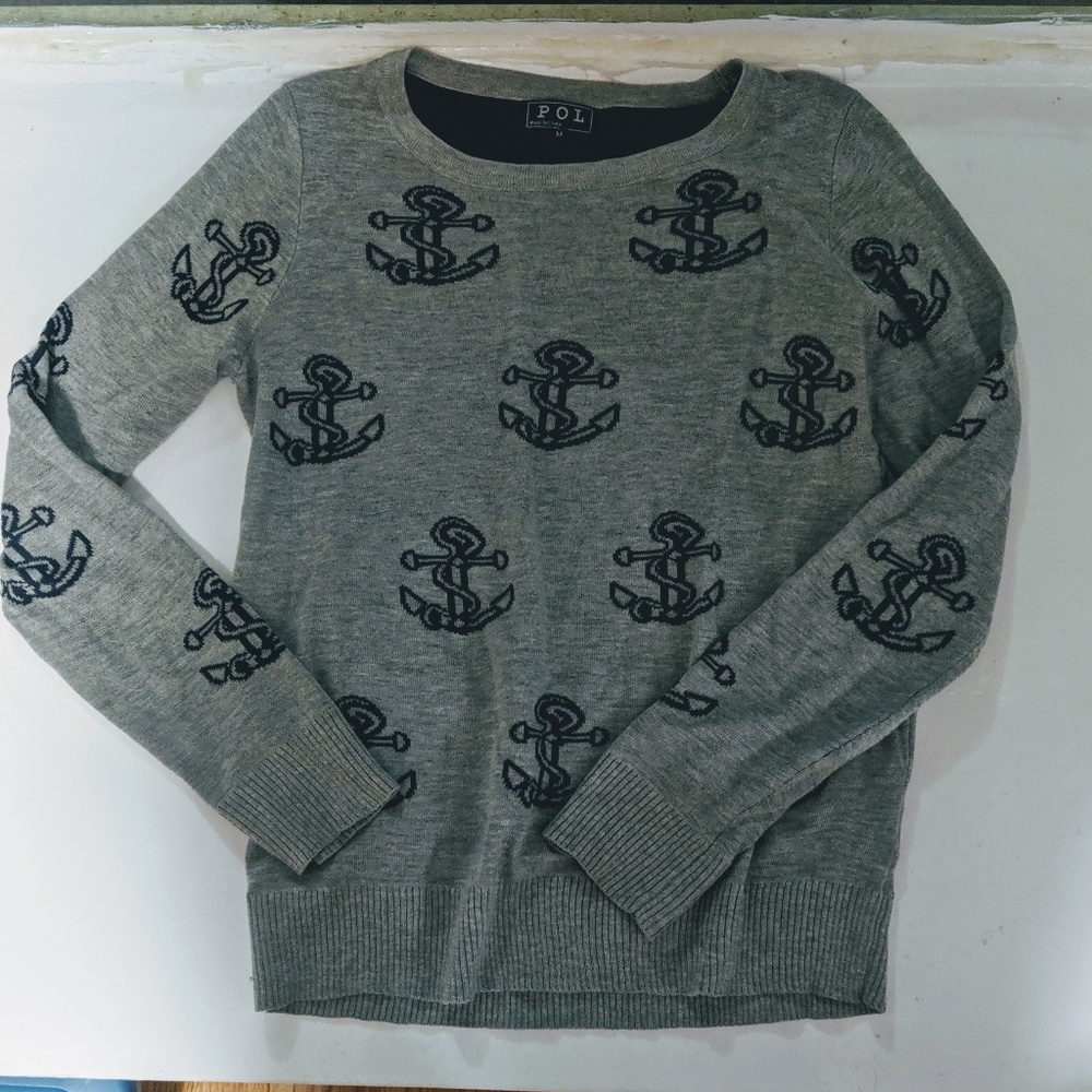 Nautical anchor sweater
